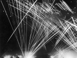 Allied Anti Aircraft Fire Streaking Through the Night During a German Air Attack