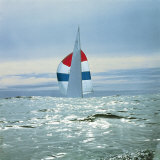 The Sailboat Nefertiti Competing in the America's Cup Trials