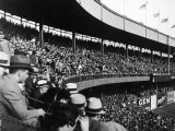 Crowd Attending a New York Yankee Baseball Game at Yankee Stadium
