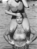 Italians Enjoying a Day at the Beach