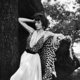 Model Displaying Leopard Print Dress