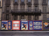 Advertising Posters Plastered on a Wall Along the Rue de Courcelles