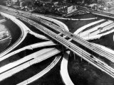 Aerial View of Hub of the Freeway System Including the Hollywood Freeway and the Harbor Freeway