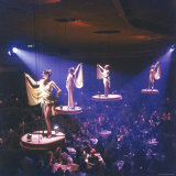 Girls from the Famed Paris Lido Show Performing on Raised Platforms at Stardust Hotel and Casino