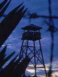 Lookout Tower Outside a Fortified Village During Vietnam War