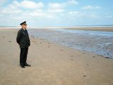 Visiting Normandy For 25th Anniversary D-Day Celebrations is Retired American General Omar Bradley
