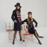 Models Wearing Military Inspired Coats Designed by Jeanne Lanvin