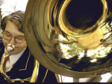 Man Playing Tuba at Iowa State Fair