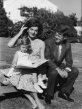 Presidential Candidate Senator Jack Kennedy with His Wife Jacqueline and Daughter Caroline
