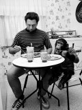 James Davis and His Pet Chimpanzee