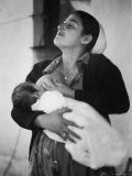 Israeli Mother Breast Feeding Her Baby