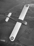 Aerial View of Glider Flying over Wright Field