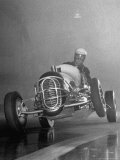 Man Racing in the Midget Auto Race