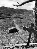 Cross Blown Out of Cathedral by Atomic Bomb Blast Overlooking the Total Devastation of the City