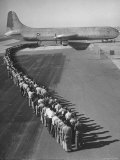 400 Passengers Waiting to Board the XC-99