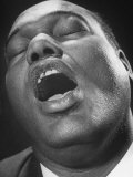 Close Up of Conductor of St Paul's Baptist Church Choir  Earl Hines Singing
