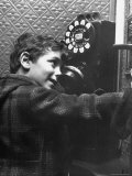 4 Year Old Boy Calling Santa Claus from a Pay Phone