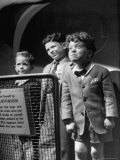 Boys Making Faces at RCA's See Yourself by Television