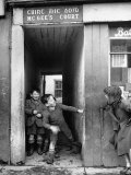 Children Playing at the Entrance to McGee's Court Slum on Camden Street