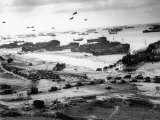 Massive Landing of US Troops  Supplies and Equipment in the Days Following D-Day on Omaha Beach