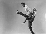 Leon Ames and Willa Mae Ricker Demonstrating a Step of the Lindy Hop