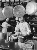 Chefs Cooking in a Restaurant Kitchen at Radio City