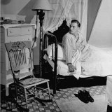 Sailor on Leave Sitting Up in His Bed
