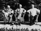 Big Three Allied Leaders at Potsdam Conference  Discussing Plans For the Future of Germany
