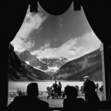 View From Chateau Lake Louise Looking Up Lake Louise at Victoria Glacier