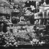 Fancily Packaged Fruits in Food Shop Window in Geneva