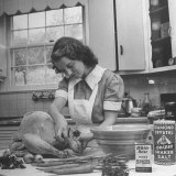 The Maid Stuffing a Turkey