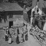 Villagers Dancing the Sardana  Known as the Dance of St Anna