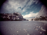 Hilltop Town of Sisterone on Durance River