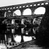 The Pont de Gard  Ancient Roman Aqueduct Bridging River Gard  Built by Romans in First Century BC