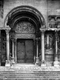 Close Up of Left Portal of Romanesque Church of St Gilles du Gard  Provence