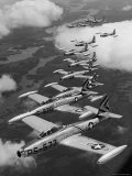 F-84 Jet Planes Flying