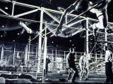 MIT Students Training in Rockwell Gym Cage