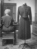 Back and Front of Costume Shows Cape Worn over Bosom For Modesty