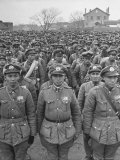 Soldiers of the Nationalists 69th Division Standing at Attention
