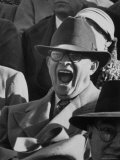 Dwight D Eisenhower Attending Football Game Shouting