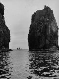 British Coastlines Have Rock Formations of Great Pillars Made from Rock Stone