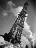 Creditul Minier Oil Well Watched over by Armed Guards 17 Kilometers from Ploesti in a Oil Field