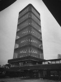 Exterior of Modern Research Tower Built by Frank Lloyd Wright For Johnson Wax Co