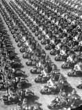Los Angeles Has World's Biggest Motorcycle Police Force  Here Lining Up For Review