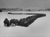 Full Battalion of Police Troops Moving Out of Camp For Winter Training