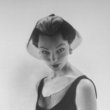 Model Ivy Nicholson Showing Off a Design by Hubert de Givenchy