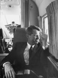 Attorney General Robert F Kennedy Traveling by Plane