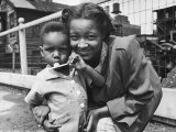 African American Mother and Son