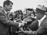 Attorney General Robert F Kennedy Greeting Supporters