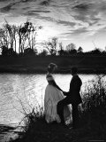 Nancy Stallworth and Emil Tolimieri Holding Hands on Tombigbee River Below Ante Bellum Mansion